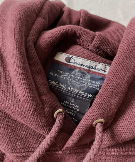 【USED】  Champion Reverse Weave Hoodie COLGATE/210902-024