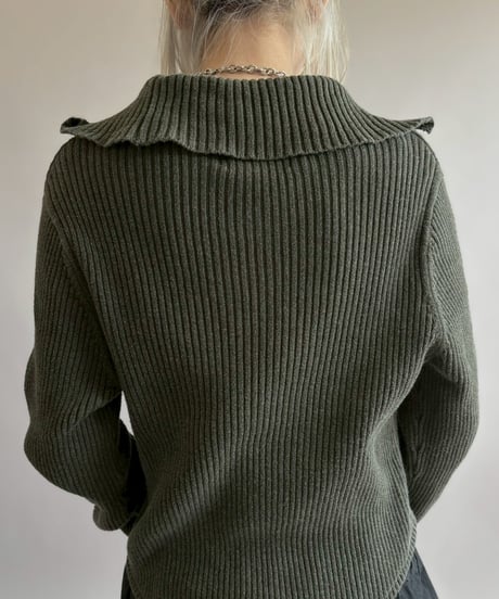 【RE;CIRCLE】 RE Rib Knit Leotard Top / 260416-015
