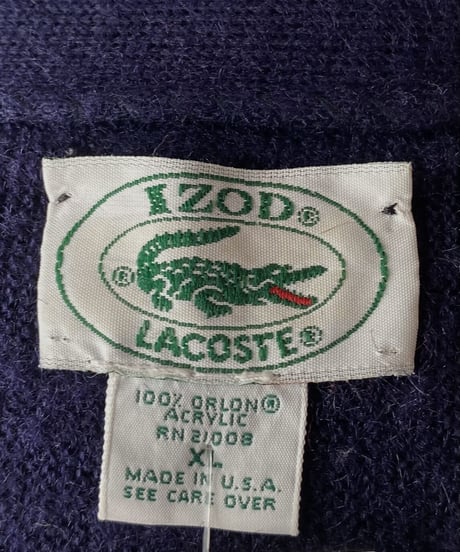 【USED】   LACOSTE Knit Cardigan③/211007-004