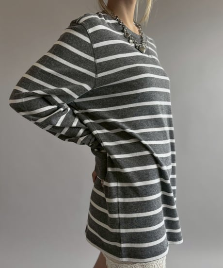 【USED】 Border Pattern Thermal Top / 260613-003