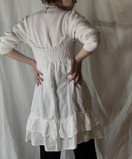 【USDE】 Ｗhite Cotton Camisole/210324-42