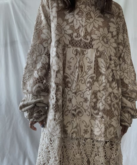 【RE;CIRCLE】 RE Lace L/S One-piece/210611-028