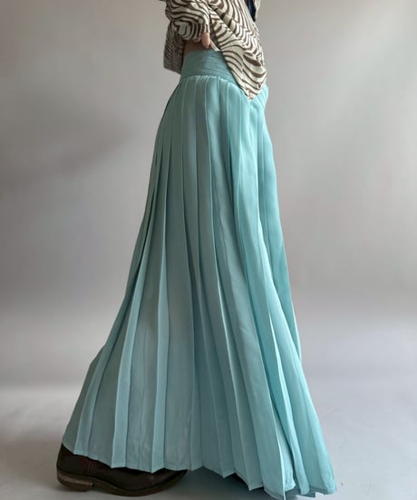【USED】 Pleats Long Skirt /260404-015