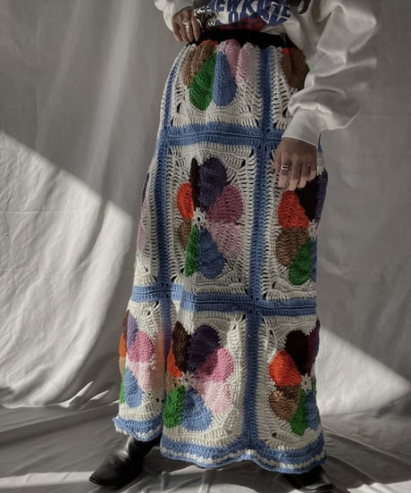 【RE;CIRCLE】 RE Granny Long Skirt⑧/211216-049