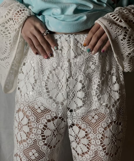 【RE;CIRCLE】 RE Lace Pants①/ 210714-001