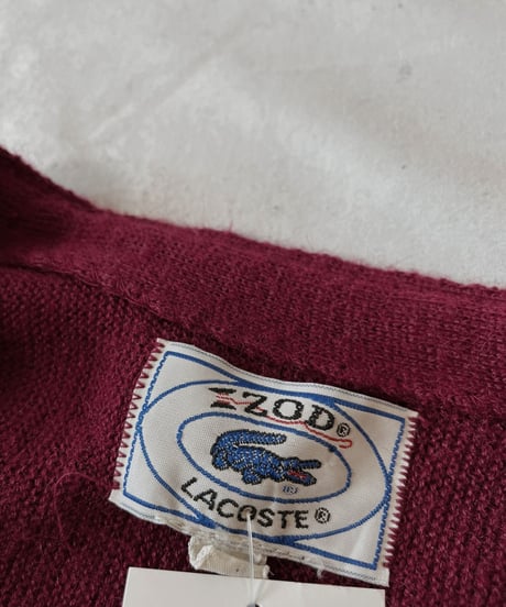 【USED】   LACOSTE Knit Cardigan②/210930-019