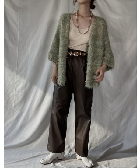 【USED】    Shaggy Knit Cardigan/211216-009