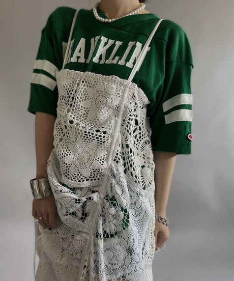 【RE;CIRCLE】 RE Crochet Patch Code Camisole One-Piece / 240509-001