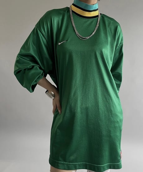【USED 】Made in USA 90's Nike L/S Soccer Shirt /240706-029