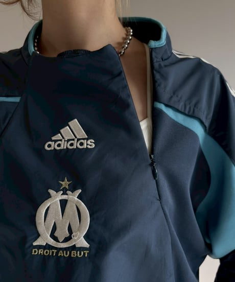 【USED】 adidas Olympique de Marseille Nylon Windbreaker / 251213-013