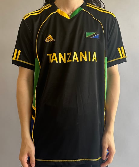 【USED 】adidas TANZANIA  Soccer Shirt /240603-006