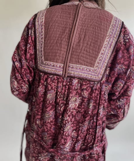 【売約済】 Indian Long Sleeves One-piece / 220514-028