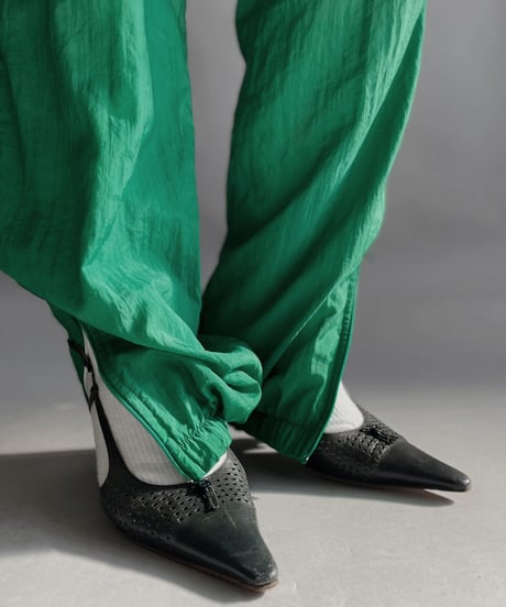 【USED】 Leopard Nylon Pants Green / 230128-020