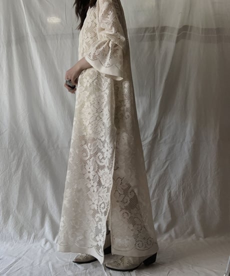 【RE;CIRCLE】 RE Lace L/S Open Front One-piece②/210611-030