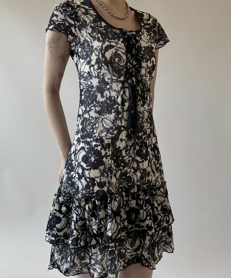 【USED】 Flower Pattern S/S One-Piece  / 250628-002