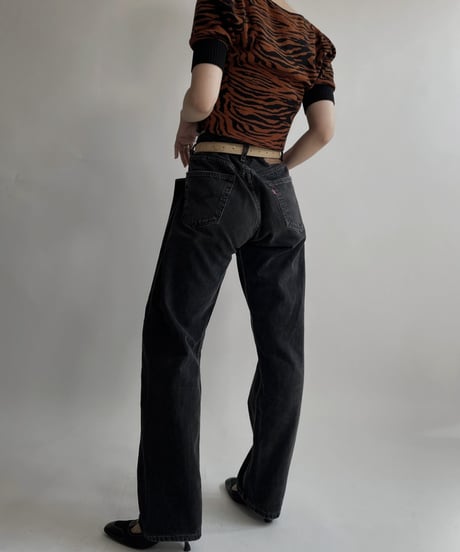 【USED】   Levi's Denim Pants 501 Black / 220416-020