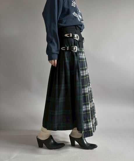 【RE;CIRCLE】 RE Kilt Long Skirt / 260108-006
