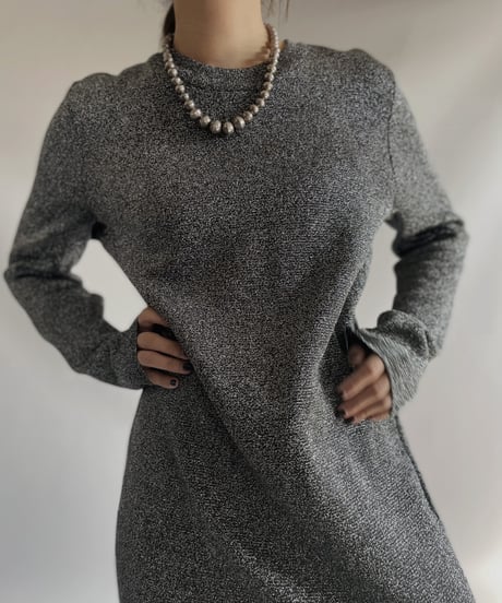 【USED】  L/S Lame One-piece / 231104-019