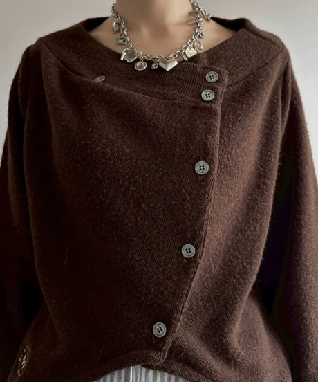【RE;CIRCLE】 RE Deformed Acrylic Cardigan / 260312-001