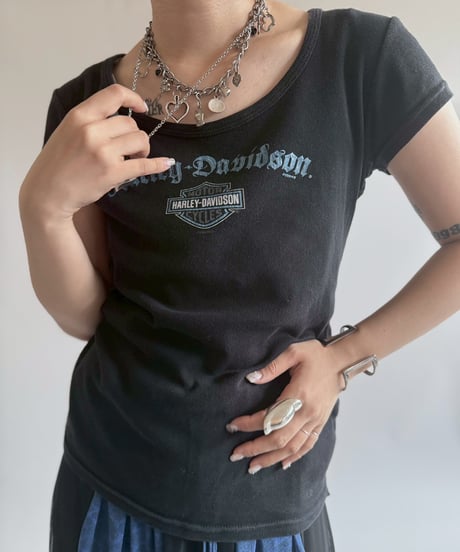 【USED】 Made in USA Harley Davidson T-Shirt  / 250705-002
