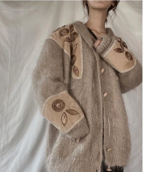 【USED】    Mohair Knit Cardigan/211216-018