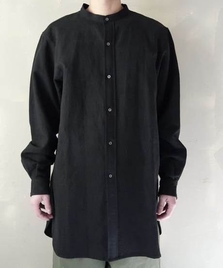【RE;CIRCLE】 RE 1950s Flench Linen Shirts BLACK / 221031-004