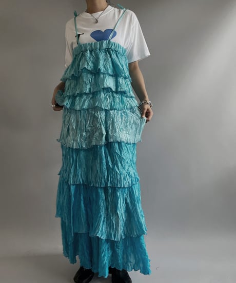 【RE;CIRCLE】RE Tiered Skirt & Bra Set / 230803-004