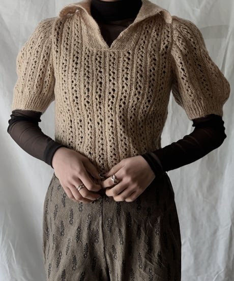 【USED】Knit Top/210217-052