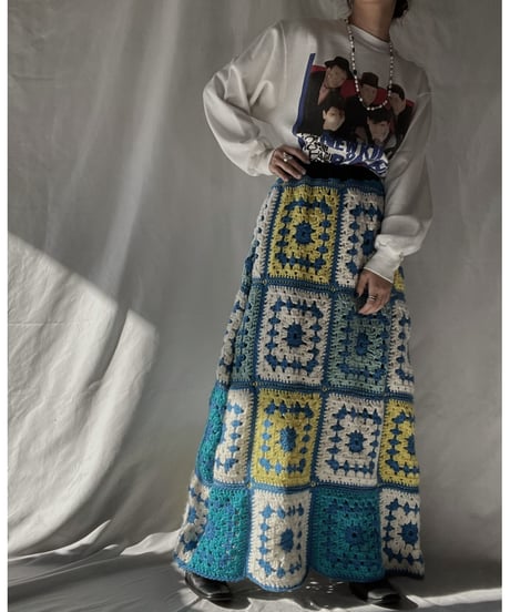 【RE;CIRCLE】 RE Granny Long Skirt⑦/211216-048