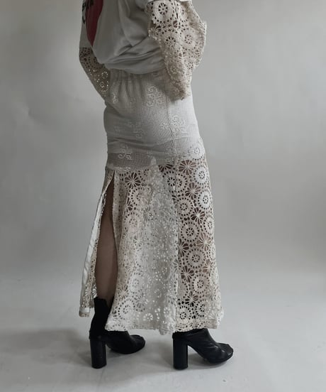 【RE;CIRCLE】 RE Crochet Lace Mermaid Skirt / 220427-015