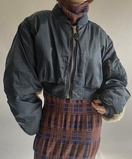 【RE;CIRCLE】 RE MA1 × Alan Knit Short Jacket / 241219-005