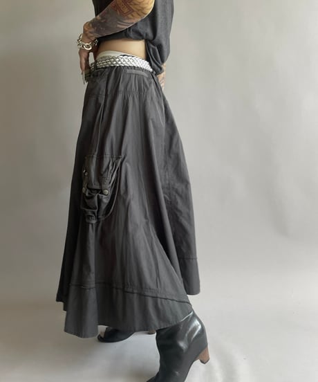 【USED】 Cargo Pocket Long Skirt/ 240914-015