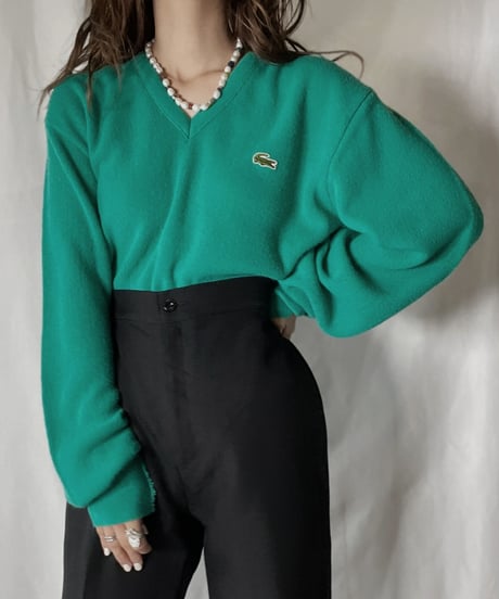 【USED】   LACOSTE Knit Top⑧/211126-024