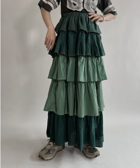 【RE;CIRCLE】 RE Indian Cotton Skirt / 220503-015