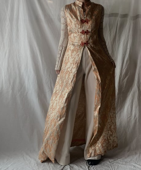 【USED】No Sleeve Poly China Dress/210217-045