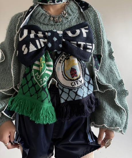 【RE;IRCLE】 RE Mellow Ribbon Knit Top + Muffler  /  250123-008
