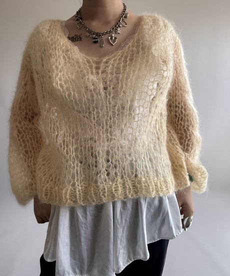 【USED】 Mesh Knit Top  /250322-016