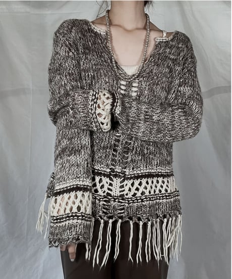 【USED】    Knit L/S Top/211216-038