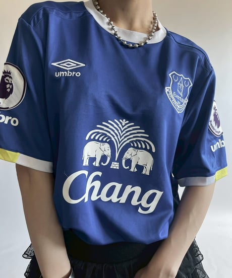 【USED】16~17's UMBRO Everton Soccer Shirt / 2500809-018