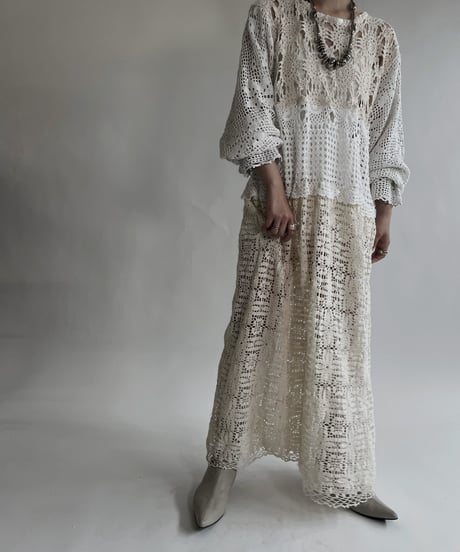 【RE;CIRCLE】 RE Crochet Lace One-piece / 220526-016