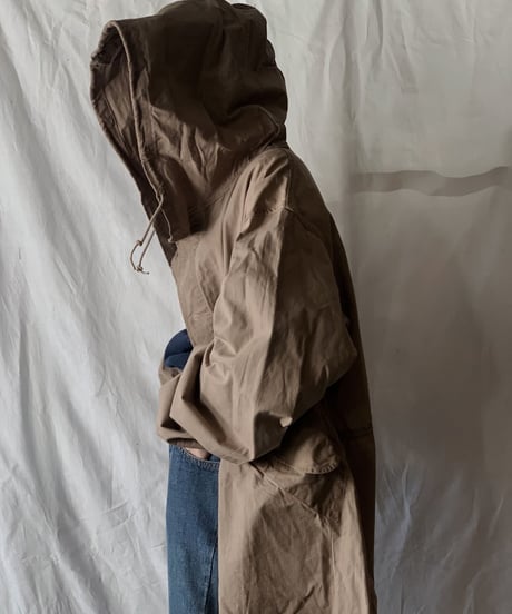 【MEND】 Dyed Beige US Snow Hoodie / 201125-033