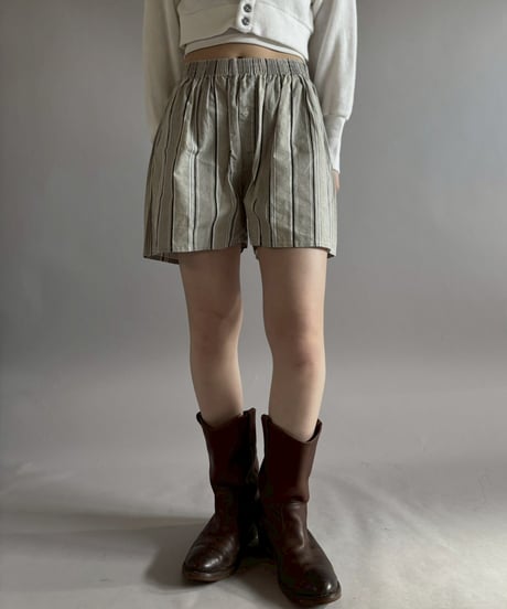 【USED】 Stripe Shorts / 260205-018