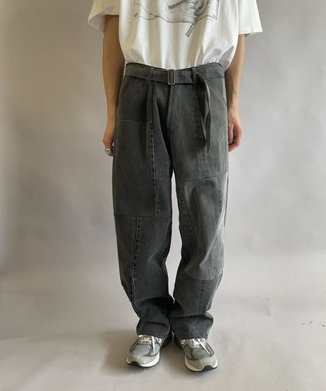 【RE;CIRCLE】 RE Denim Patch Work Pants Black / 230909-027