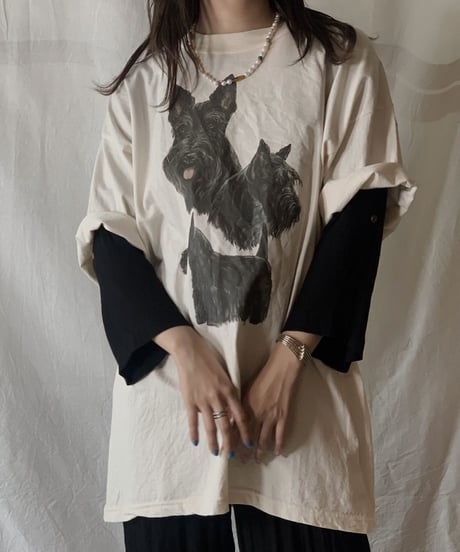 【USED】S/S T-shirt DOG② /210604-005