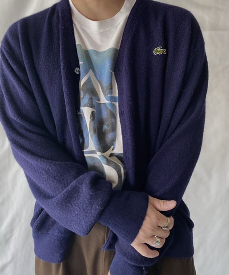 【USED】   LACOSTE Knit Cardigan③/211007-004