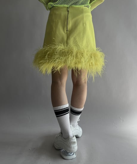 【USED】 Dead Stock KAREN MILLEN Fur Mini Skirt / 241019-011
