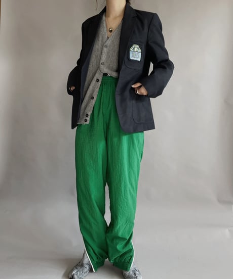 【USED】 Green Nylon Pants / 230121-010