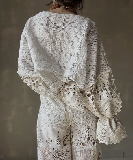 【RE;CIRCLE】 RE Crochet Patchwork L/S Top⑦/20220317-012