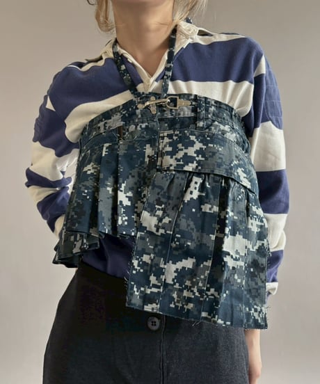 【RE;CIRCLE】 RE  Military Camouflage Wrap Skirt / 260226-010