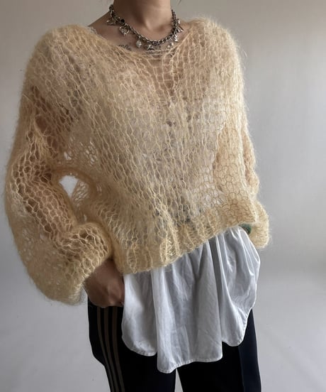 【USED】 Mesh Knit Top  /250322-016